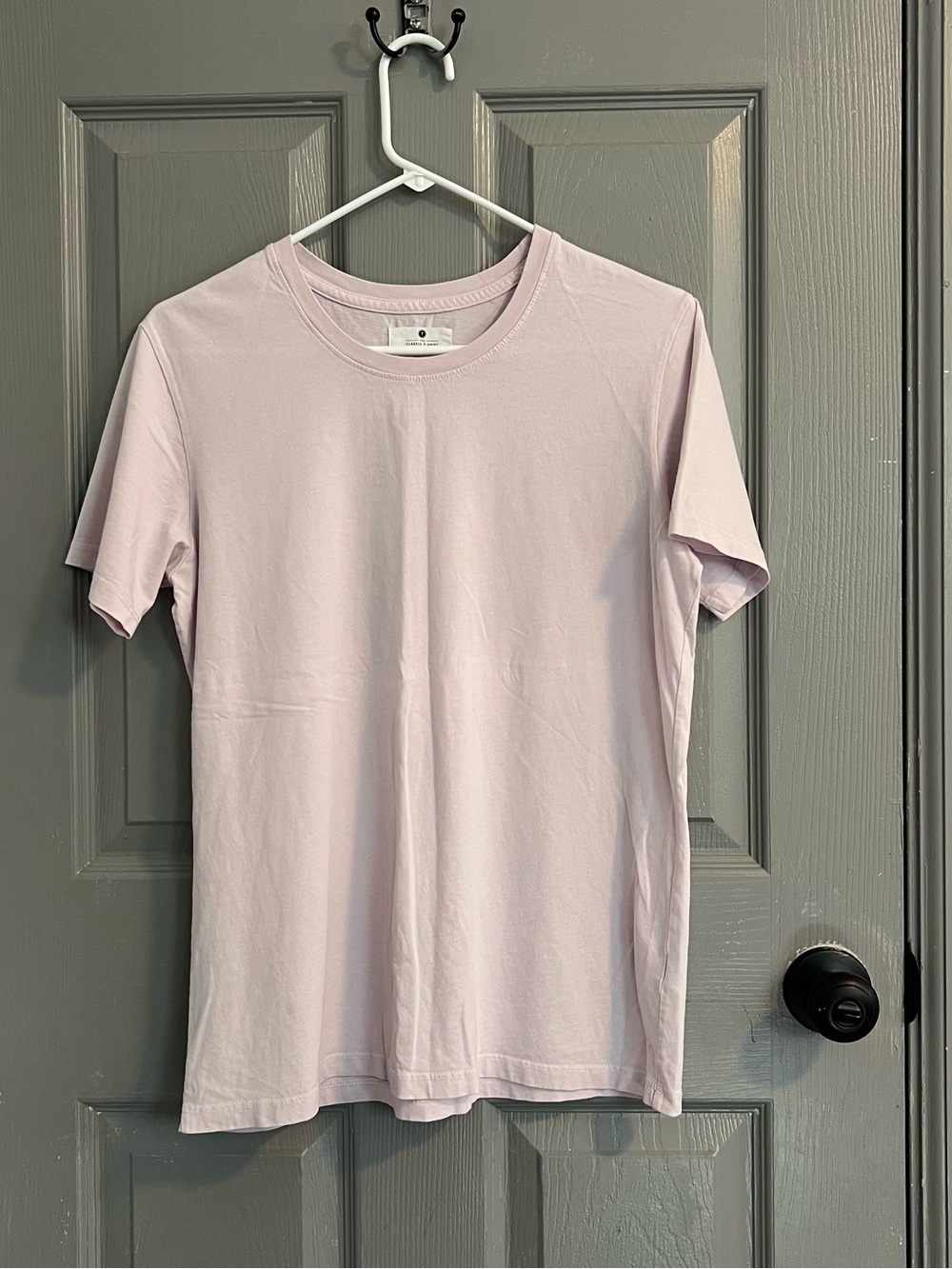 The Classic T-Shirt Company Light Pink Lavender Crew Neck Tee Organic Cotton